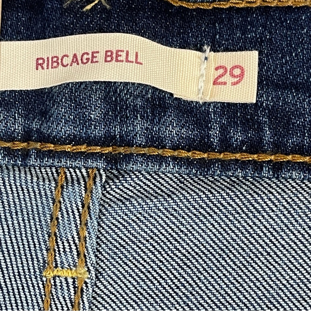 SOLD-Levi's Super-High Rise Ribcage Bell Flare Blue Jeans Women’s NWT Size 29X32 - Picture 10 of 16